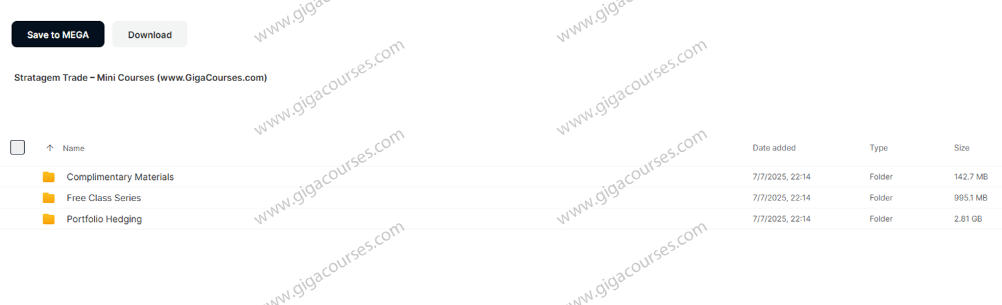 Stratagem Trade – Mini Courses
