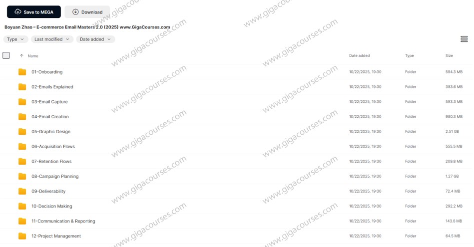 Boyuan Zhao – E-commerce Email Masters 2.0 (2025)