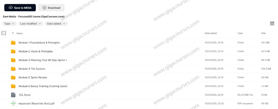 Sam Matla - Focused90