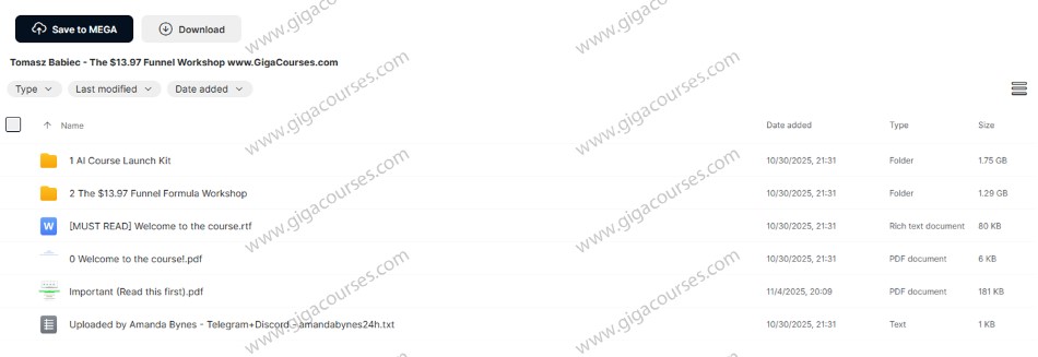 Tomasz Babiec - The $13.97 Funnel Workshop