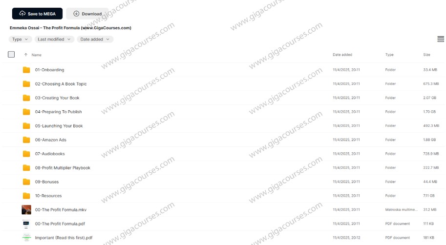 Emmeka Ossai – The Profit Formula