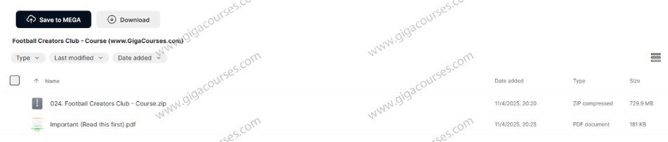 Football Creators Club - Course