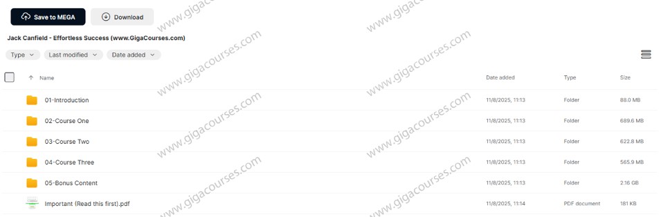 Jack Canfield - Effortless Success