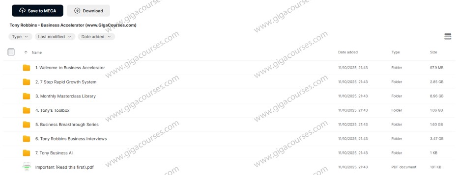 Tony Robbins - Business Accelerator