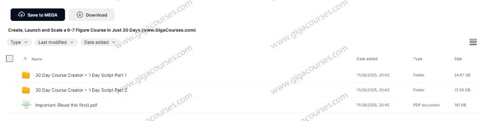 Create, Launch and Scale a 6-7 Figure Course in Just 30 Days