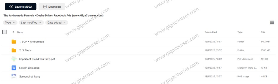 The Andromeda Formula - Desire Driven Facebook Ads