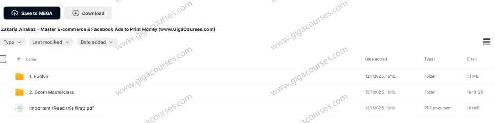 Zakaria Airakaz - Master E-commerce & Facebook Ads to Print Money