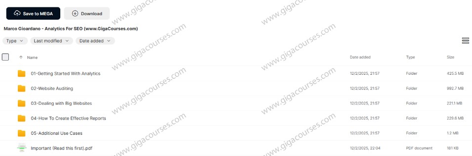 Marco Gioardano - Analytics For SEO