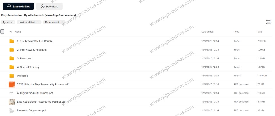 Etsy Accelerator - By Alfie Nemeth