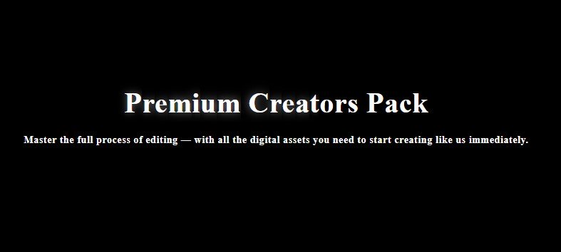 Premium creators pack